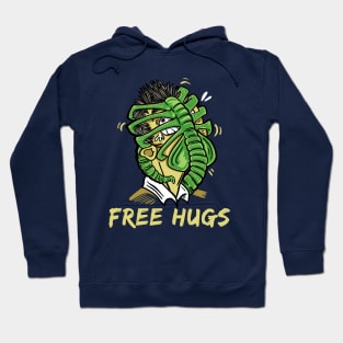 Free Hugs face hugger Hoodie